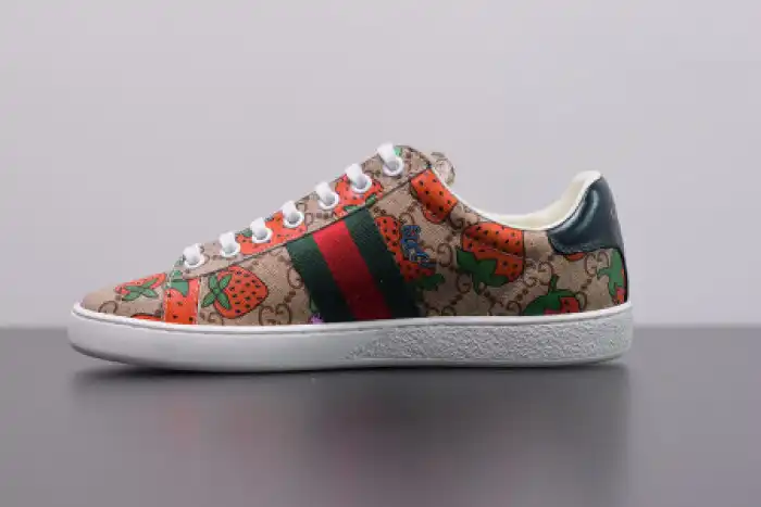 Bmlin Shoes GUCC ACE EMBROIDERED LOW-TOP SNEAKER 431920 DOPEO 9064 0205