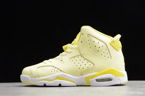 Bmlin Shoes Yellow Air Jordan 6 (GS) 543390-800 Dynamic Floral Retro 0316