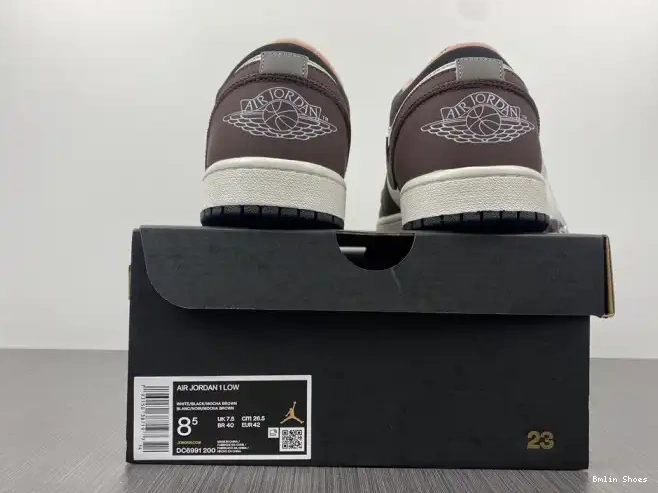 Bmlin Shoes DC6991-200 Mocha Air 1 Low Jordan 0313