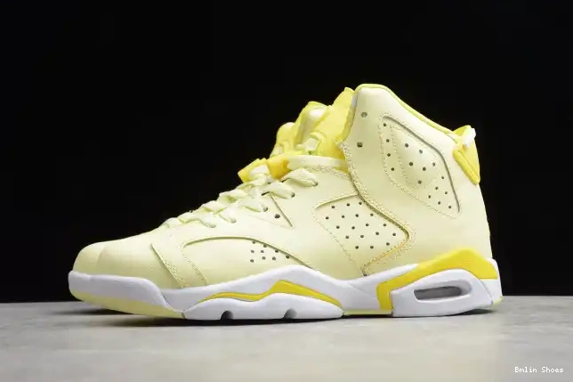 Bmlin Shoes Yellow Air Jordan 6 (GS) 543390-800 Dynamic Floral Retro 0316